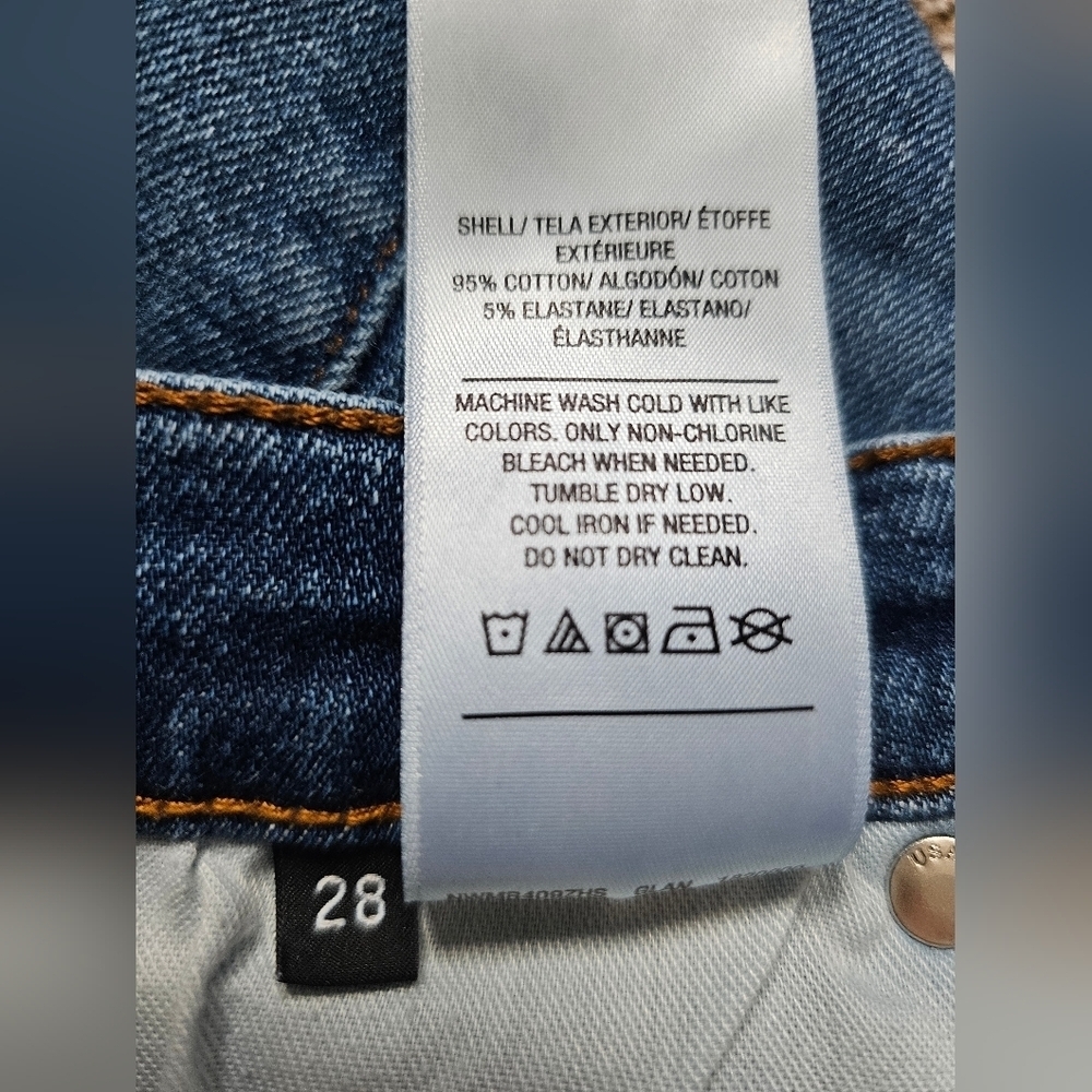 Hudson "Natalie Super Skinny" Jeans, raw hem, ankle/cropped, size 28 - Picture 10 of 10